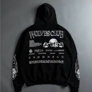 🏴Darc Sport Wolves Club Black Hoodie🏴